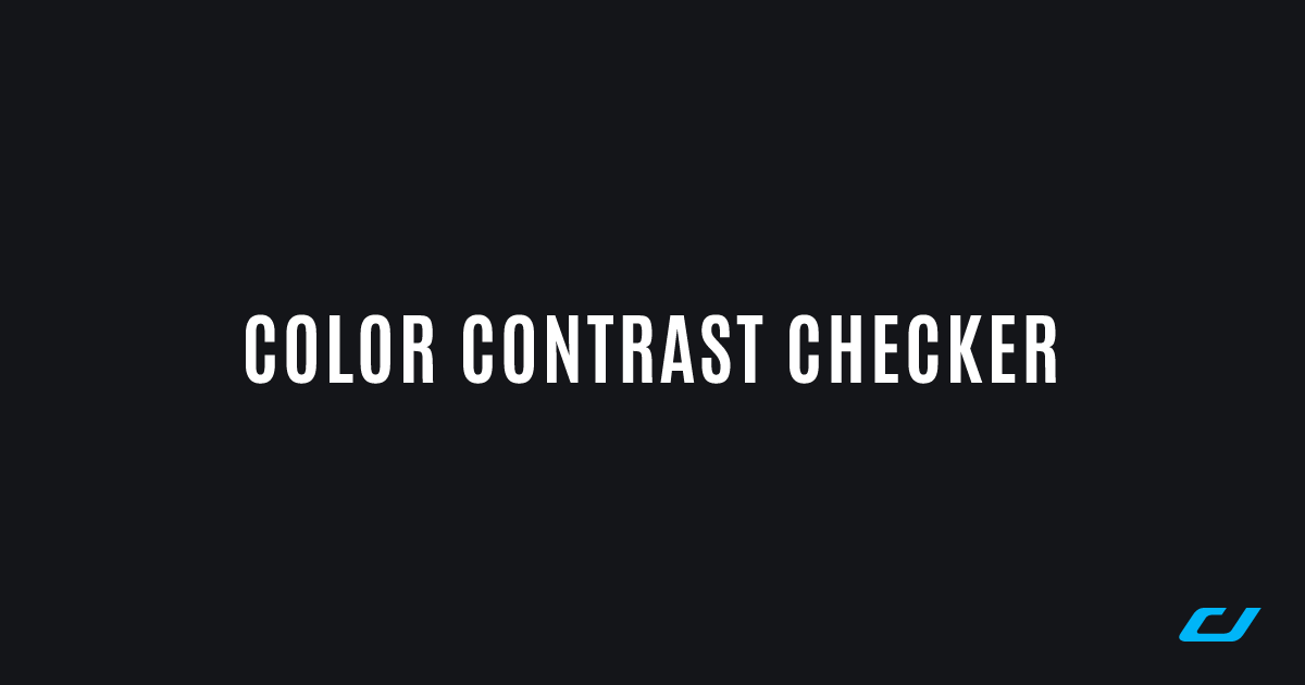 Color Contrast Checker | Chris Johnson | Chris Johnson